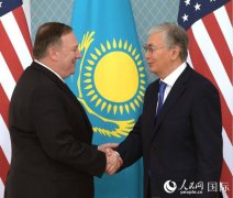 哈萨克斯坦总统会见美国国务卿